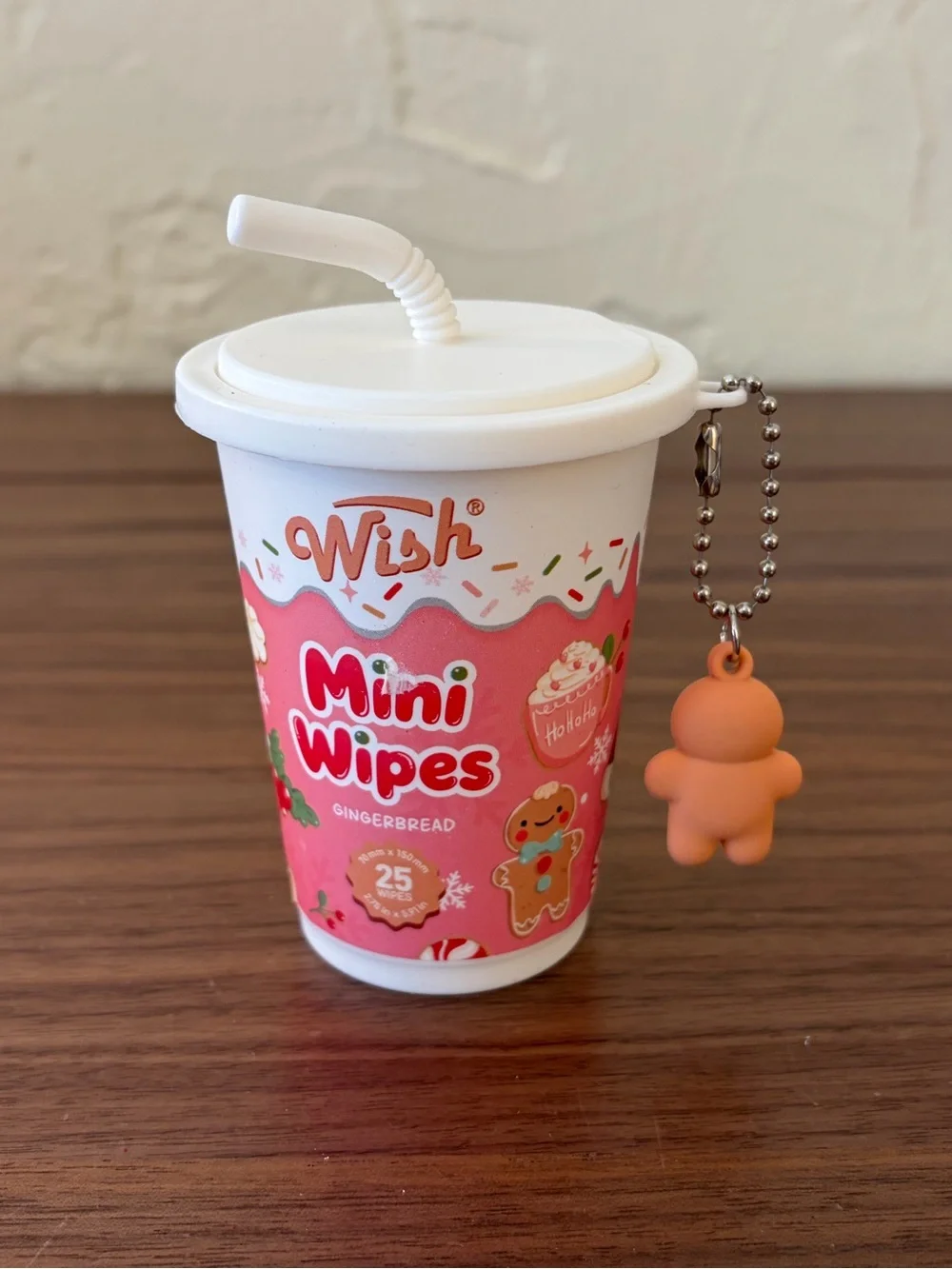 Wish Christmas Mini Wipes Holiday Cup Containers Set of 3 New